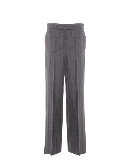 Shop ANTONELLI  Pantalone: Antonelli pantalone "Amaretto".
Vita alta.
Tasche laterali. 
Dettaglio brillante.
Composizione: 81% Viscosa 15% Lana 2% Poliammide 2% Poliestere.
Fabbricato in Italia.. TIGNANELLO P8397 341C-929